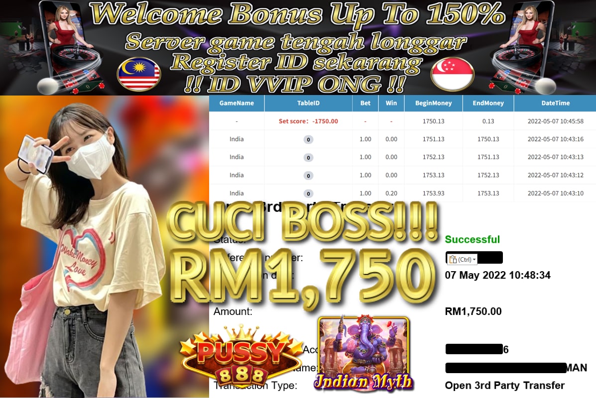 PUSSY888 '' INDIA MYTH '' CUCI RM 1,750 ♥