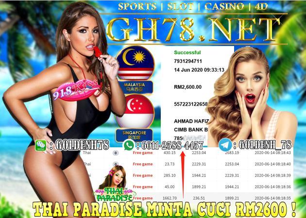 MEMBER MAIN THAI PARADISE CUCI RM2600