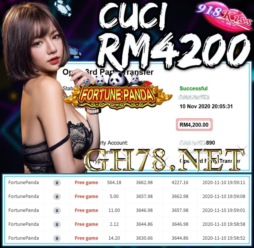 MEMBER MAIN 918KISS CUCI RM4200