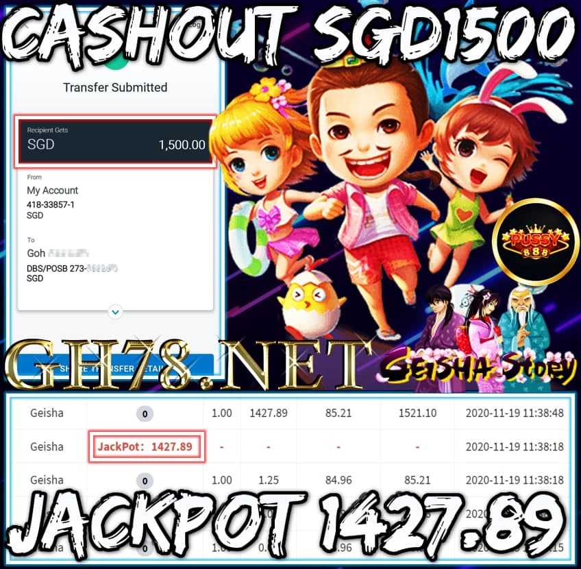 MEMBER PLAU PUSSY888 CASHOUT SGD1500 !!!