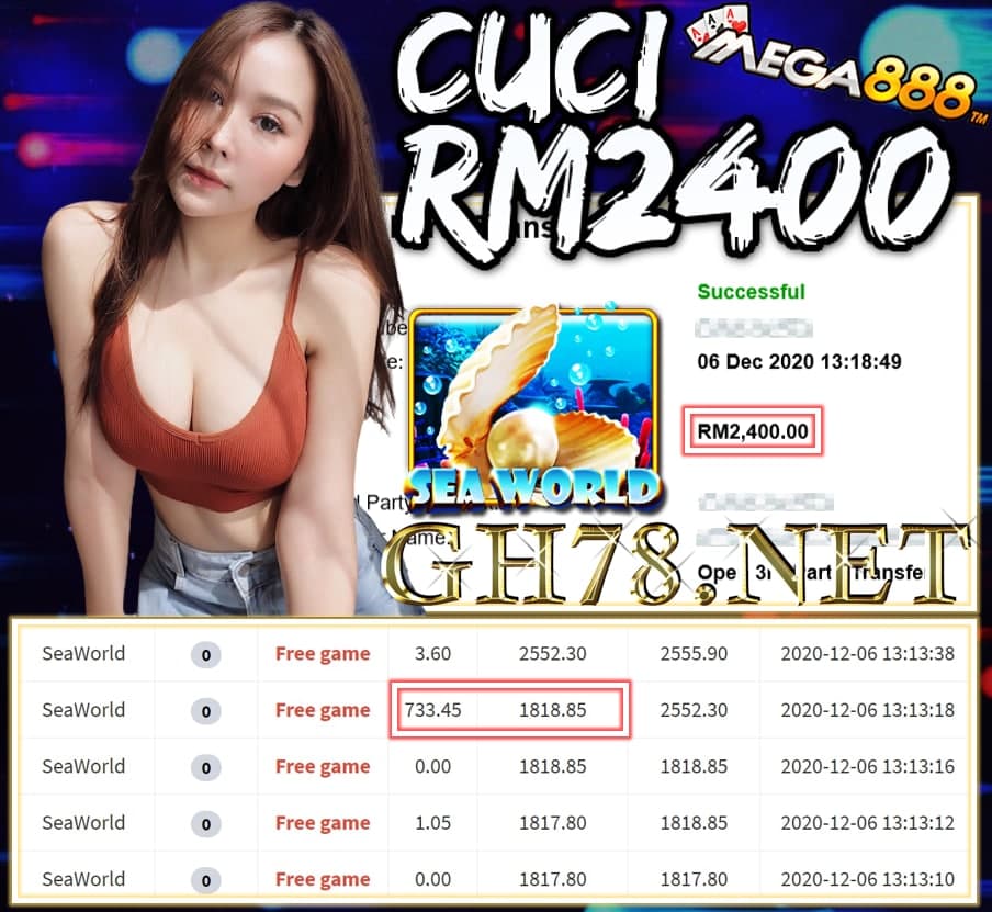 MEMBER MAIN MEGA888CUCI RM2400 !!!