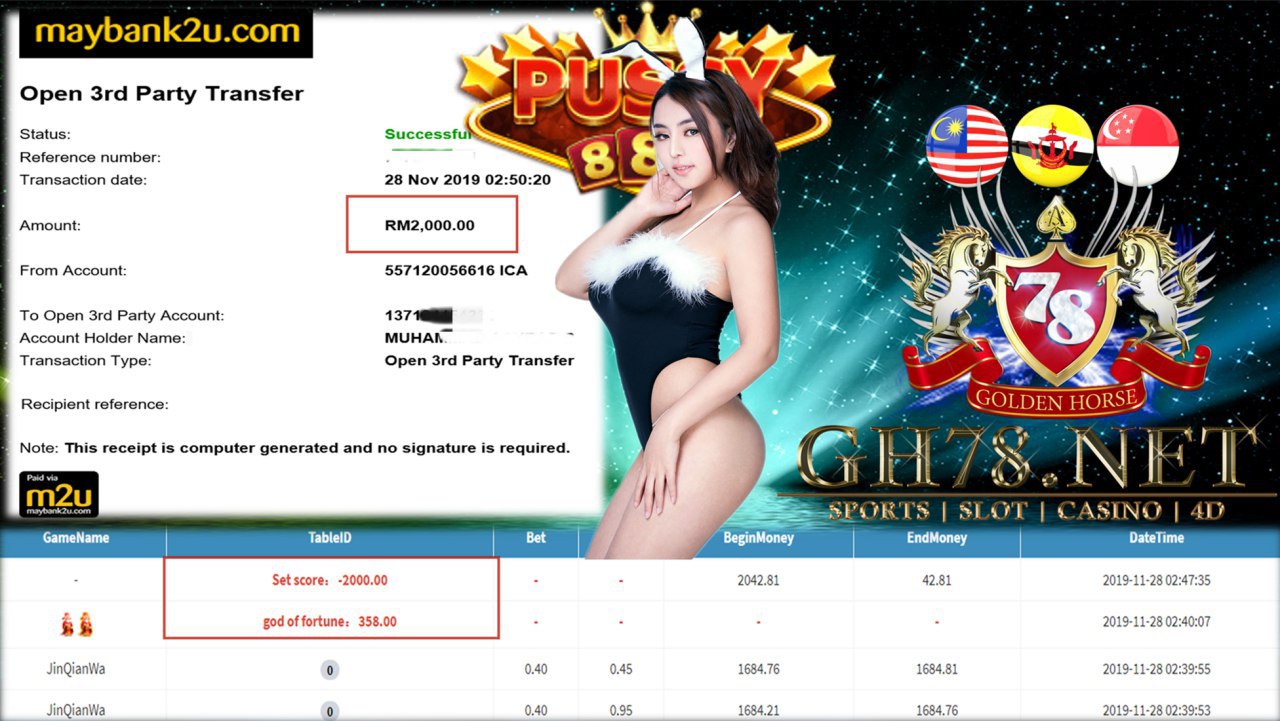 PUSSY888 FT.JINQIANWA CUCI RM2000