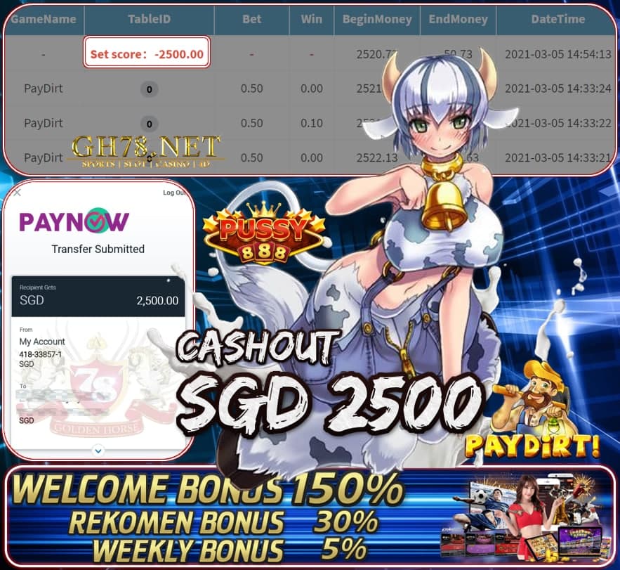 PUSSY888 MEGA888 BOYKING JATUH JACKPOT RM1500