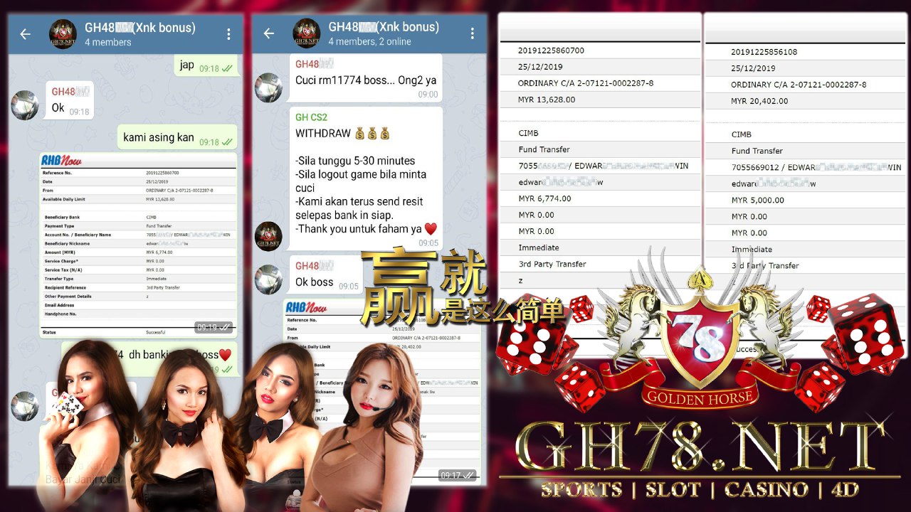 MEMBER MAIN 918KISS GAME CASINO WAR MINTA OUT RM11774!!!