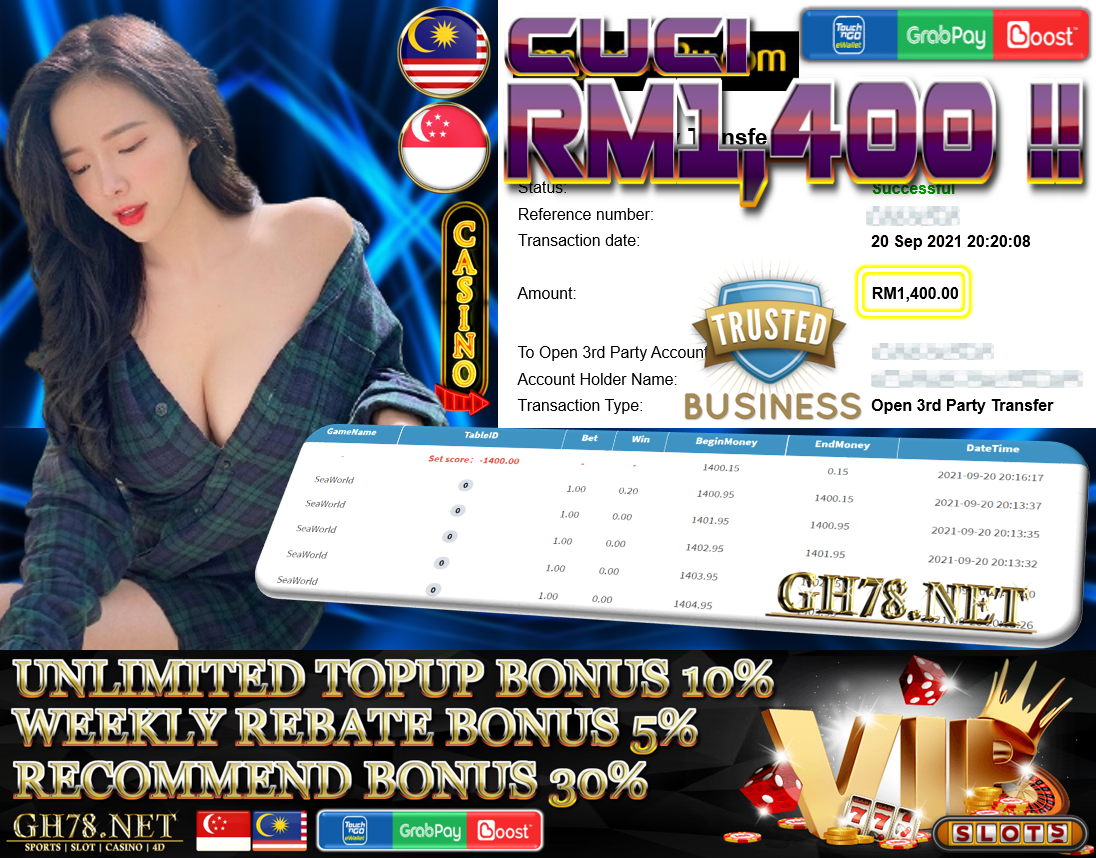 MEMBER MAIN PUSSY888 CUCI RM1,400 !!